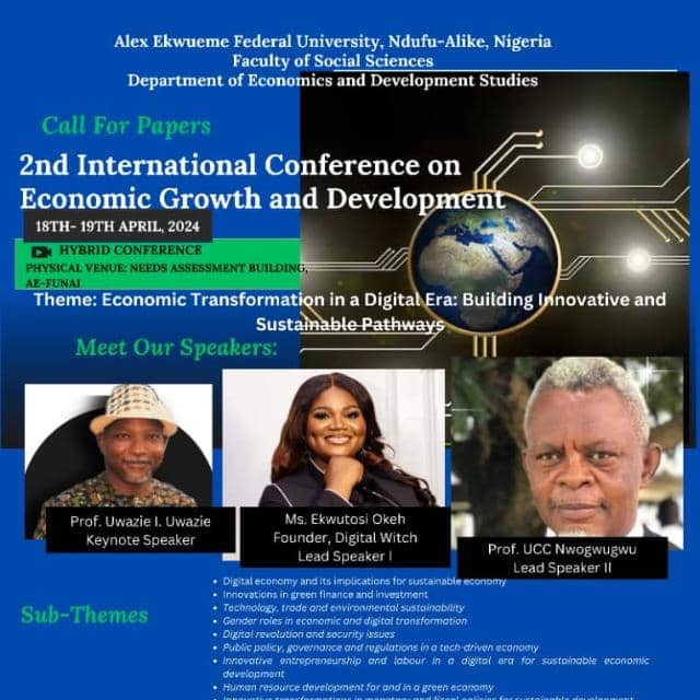 2nd International Hybrid Conference on Economic Growth and Development